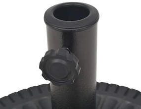 vidaXL Βάση Ομπρέλας Στρογγυλή Μαύρη 14 κ. από Ρητίνη