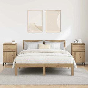 vidaXL Κομοδίνο 2 pcs artisan δρυς 40 x 35 x 70 εκ. Επεξεργασμένο ξύλο