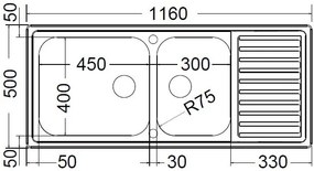 Νεροχύτης Apell Venezia 8116-Σαγρέ