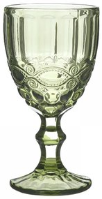 Σετ Ποτήρια Κρασιού από Γυαλί σε Πράσινο Χρώμα 300ml 6τμχ Click