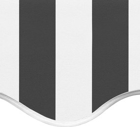 vidaXL Τεντόπανο Ανταλλακτικό Ανθρακί / Λευκό 5 x 3 μ.