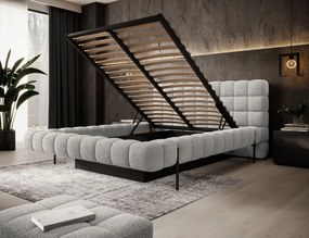 Επενδυμένο κρεβάτι Cloud-Gkri Anoixto-140 x 200