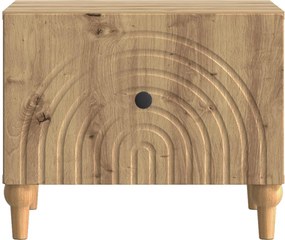 vidaXL Τραπεζάκι σαλονιού Artisan Δρυς 49 x 50 x 40 εκ