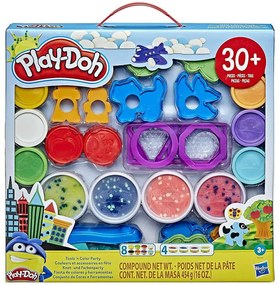 Πλαστελίνη - Παιχνίδι (Σετ 12Τμχ.) Play-Doh Tools n Color Party E8740 Multi Hasbro