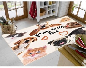 Χαλάκι Κουζίνας Pets 265 Multi DimCol 80X200cm Πολυέστερ