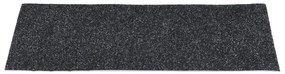 Πατάκια Σκάλας Αυτοκόλλητα Ορθογώνια 15 τεμ. Μαύρα 60 x 25 εκ. - Μαύρο