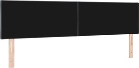 vidaXL LED κεφαλάρι Σκούρο Γκρι 180 cm Τεχνητό Δέρμα