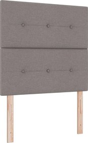 vidaXL Κεφαλάρι με κεφαλάρι Taupe 90 cm Τεχνητό Δέρμα