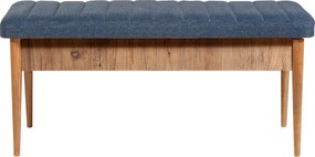 Ταμπουρέ Πεύκο Atlantic / Σκούρο Μπλε VINA 110x40x48