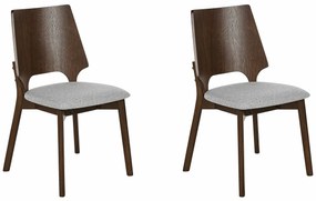 Καρέκλα Berwyn 1611, Γκρι, Σκούρο ξύλο, 88x47x46cm, 6 kg, Ταπισερί, Ξύλινα, Φυσικό ξύλο καπλαμά, Ινοσανίδες μέσης πυκνότητας, Ξύλο: Καουτσούκ