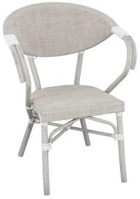 ΠΟΛΥΘΡΟΝΑ ΑΛΟΥΜΙΝΙΟΥ CLAY BAMBOO LOOK ΓΚΡΙ ΠΑΤΙΝΑ ΜΕ TEXTLINE HM5108 57x57x83cm