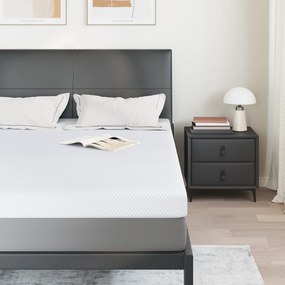 vidaXL Στρώματα Λευκό 140 x 200 cm 100% ύφασμα πολυεστέρα με τζακάρ