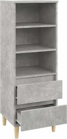 vidaXL Ντουλάπι Γκρι Σκυρ. 40x36x110 εκ. από Επεξεργασμένο Ξύλο