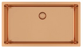 Helika Nova 100B Υποκαθήμενος Ανοξείδωτος Νεροχύτης 79x45mm PVD Copper