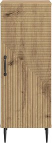 vidaXL Πλαϊνό γραφείο Artisan Δρυς 33 x 34,5 x 89,5 εκ