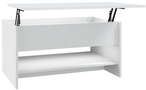 vidaXL Τραπεζάκι Σαλονιού Λευκό 80 x 50 x 40 εκ. Επεξεργασμένο Ξύλο