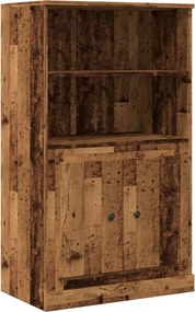 vidaXL Ντουλάπι Όψη Παλαιού Ξύλου 60 x 35,5 x 103,5 εκ. Επεξ. Ξύλο