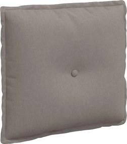 vidaXL Μαξιλάρι Πλάτης Taupe 50 x 19 x 45 εκ ύφασμα