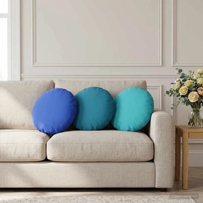 vidaXL Κάλυμμα Μαξιλαριού 2 pcs HEERLEN Βασιλικό Μπλε Ø 40 cm