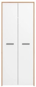 Ντουλάπα Varadero 2K Artisan Oak - Λευκό 80,5x53x203,5 εκ. 80.5x53x203.5 εκ.