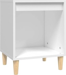 vidaXL Κομοδίνο Λευκό 40 x 35 x 50 εκ. από Επεξεργασμένο Ξύλο