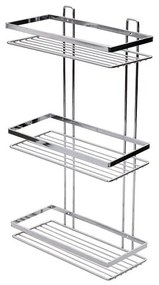 Estia Εταζέρα Elegant Μεταλλική Ίσια 3 Θέσεων 46x25x12.5cm Χρωμίου