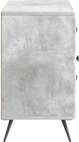 vidaXL Πλαϊνό γραφείο Γκρι Σκυροδέματος 89 x 34,5 x 60 εκ.