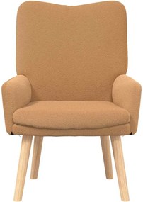 vidaXL Πολυθρόνα Μπεζ 63 x 67 x 94 εκ. Πολυεστέρας και Κόντρα Πλακέ