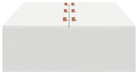 vidaXL Σκελετός Κρεβατιού Λευκό 200 x 90 x 31.5 εκ. Επεξεργασμένο ξύλο