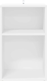 vidaXL Ντουλάπι δίσκων βινυλίου Λευκό 38 x 33 x 61 εκ