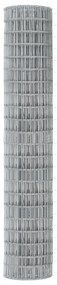 vidaXL Euro Fence με 7 Φλαντζωτούς Πόλους 1.5x10 m Γαλβανισμένος Χάλυβας