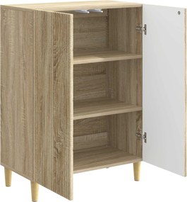 vidaXL Πλαϊνό γραφείο Sonoma Δρυς 66 x 34,5 x 90 εκ Επεξεργασμένο Ξύλο