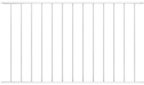 vidaXL Πάνελ Περίφραξης από Ατσάλι με Ηλεκτροστατική Βαφή 1,63x0,75 μ. Λευκό