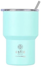 Estia Θερμός - Ποτήρι Για Καφέ Mug Lite Save The Aegean 400ml Bermuda Green 01-18481