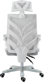 BF2985 Πολυθρόνα Γραφείου Διευθυντή, Άσπρο - Mesh Γκρι   1τμχ