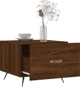 vidaXL Τραπεζάκια Σαλονιού 2 τεμ Brown Oak 50x50x40 εκ Επεξ. Ξύλο