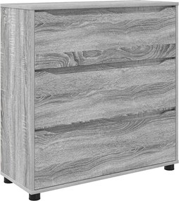 vidaXL Ντουλάπι αποθήκευσης Γκρίζο Σονομα 80 x 31 x 81 εκ