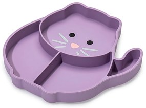 Πιάτο Σιλικόνης Με Χωρίσματα Melii Cat 17600