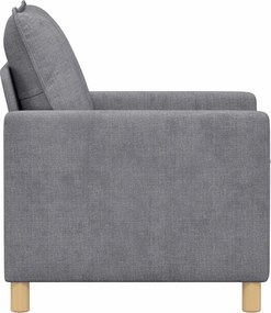 vidaXL Καναπές Ανοιχτό γκρι 76 x 81 x 87,5 εκ Πολυεστέρας