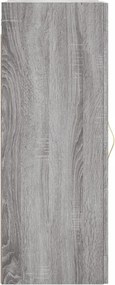 vidaXL Ντουλάπι Τοίχου Γκρι Sonoma 34,5 x 34 x 90 εκ. Επεξεργ. Ξύλο