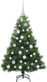vidaXL Τεχνητό Χριστουγεννιάτικο Δέντρο Πράσινο 120 cm ΠΕ και PVC