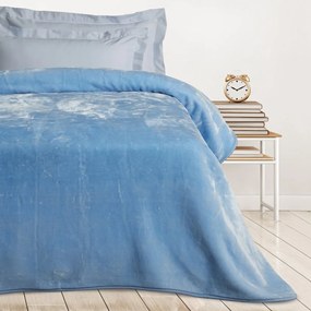 Κουβέρτα Βελουτέ Μονή (160x220) Das Home Velour 0291 Baby Blue