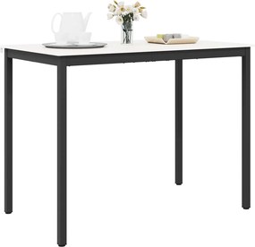 vidaXL Τραπέζι μπαρ Λευκό 140 x 80 x 105 εκ. Στερεά ξυλεία πεύκου
