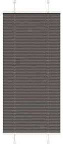vidaXL Πλισέ περσίδα Μαύρο 65x150 cm Πλάτος υφάσματος 64,4 cm