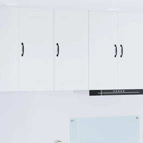 vidaXL Κρεμαστό ντουλάπι κουζίνας με ράφι Λευκό 40 x 31 x 80 εκ.