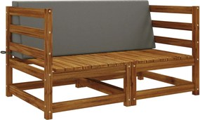 vidaXL Μαξιλάρι πλάτης SOEST 100% Πολυεστέρας Γκρι 120 x 20 x 40 cm