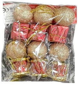 Σετ Χριστουγεννιάτικα στολίδια mini - 232311-232311
