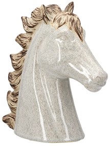 Sculpture Horse Ceramic Beige 19X9X20Cm 19X9X20Cm-05161430