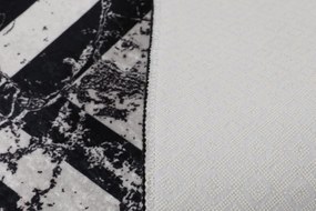 Bathmat Set (2 Pieces) Marmor - Black Black
White