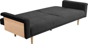Καναπες-κρεβάτι Flexo pakoworld υφασμα ανθρακί 220x84.5x82εκ